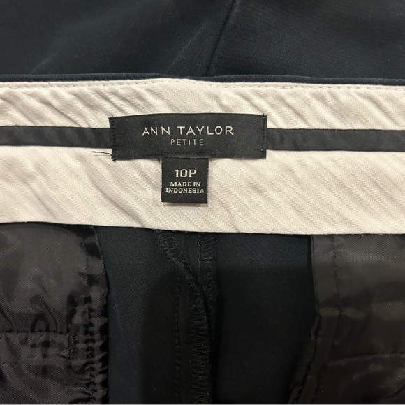 Ann Taylor Devin Tailored Ankle Pants, 10P, Black - Picture 4 of 6